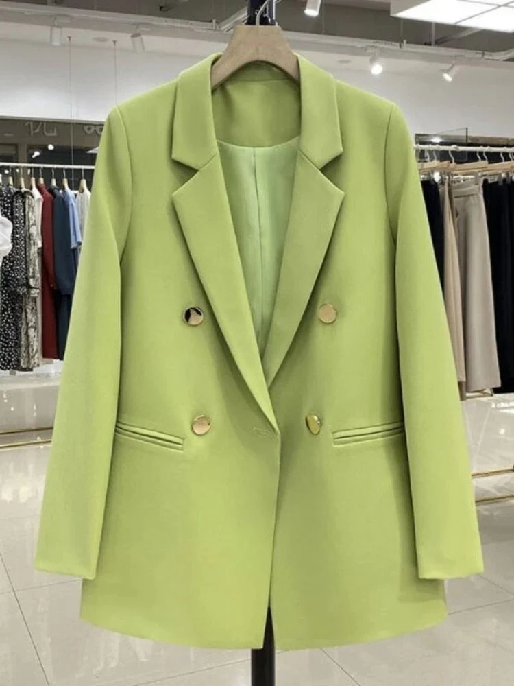 FashionSierra - Korean Version Pure Color Loose Blazer - Image 5