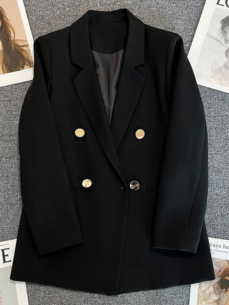 FashionSierra - Korean Version Pure Color Loose Blazer - Image 7