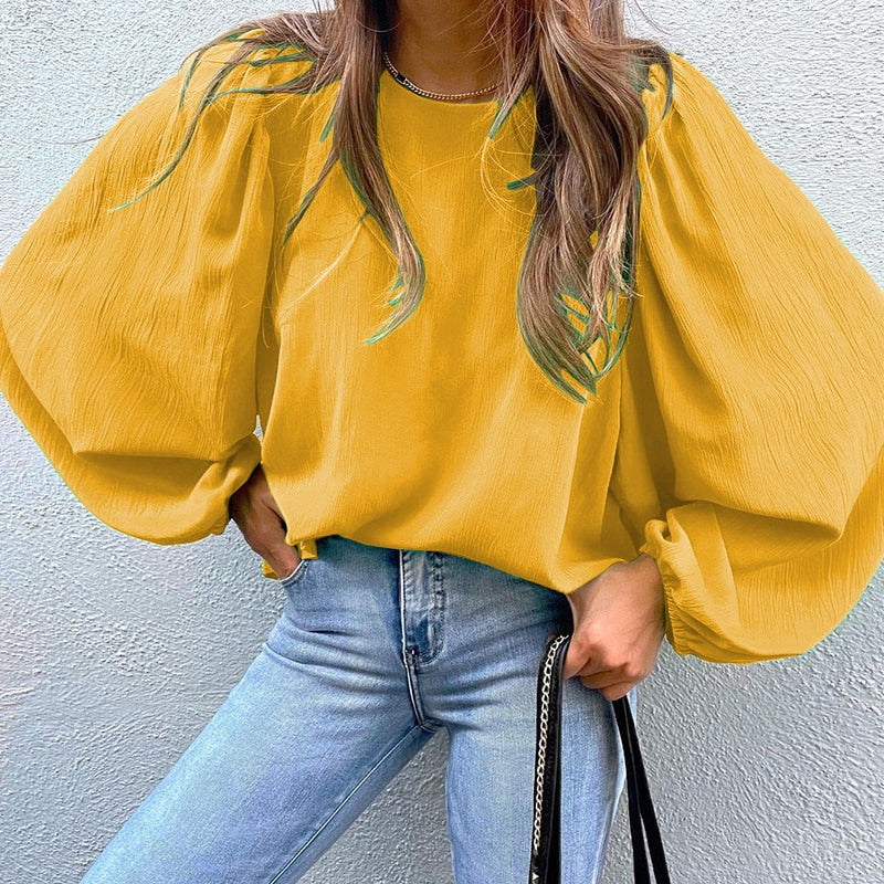 FashionSierra - Vintage Lantern Long Sleeve T-shirt - Image 6
