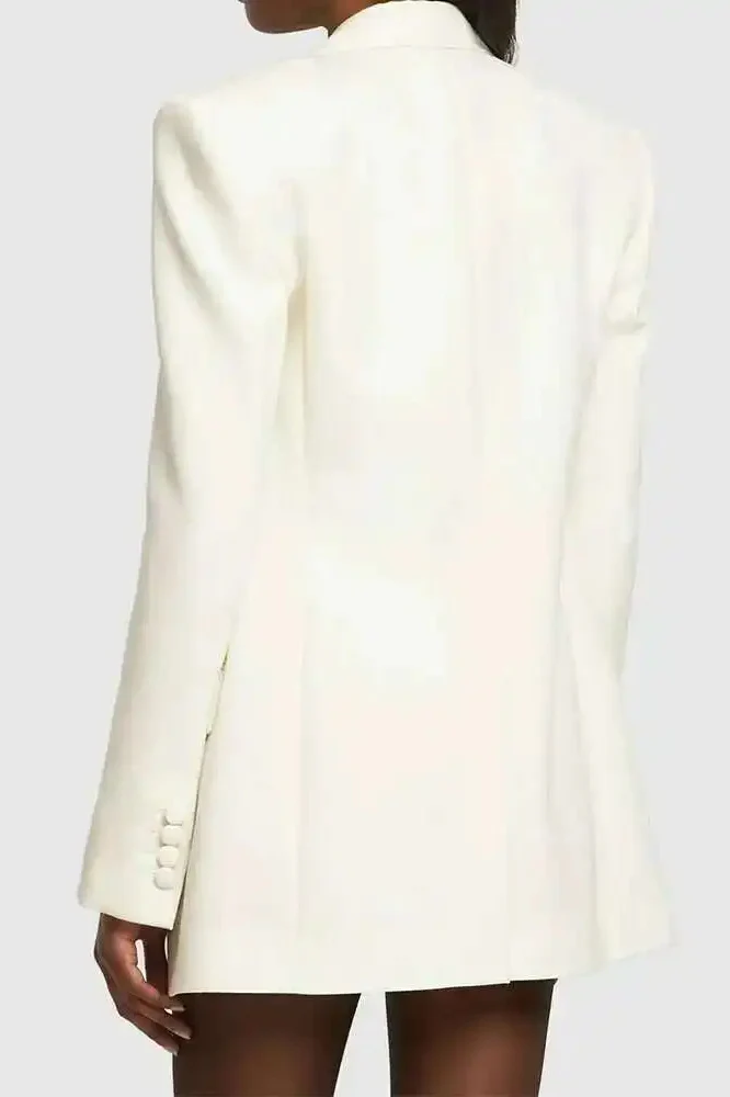 Double Breasted Colorblock Blazer - Image 3