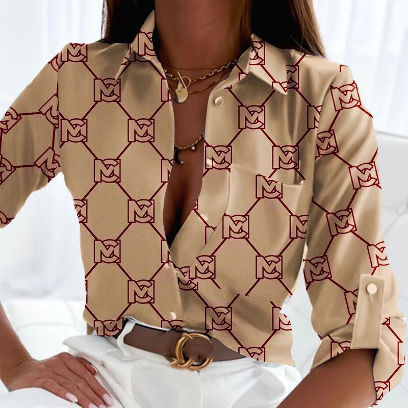 FashionSierra - Floral Printing Single Button New Shirt - Image 24