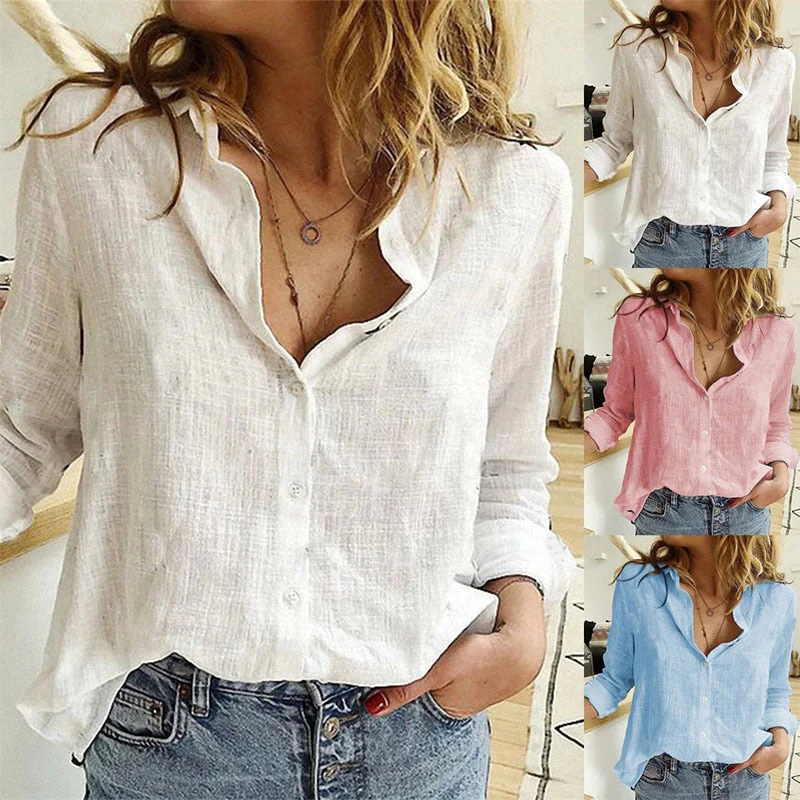 FashionSierra - Leisure White Yellow Shirts - Image 5