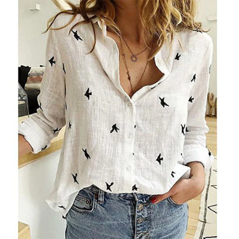 FashionSierra - Leisure White Yellow Shirts - Image 7