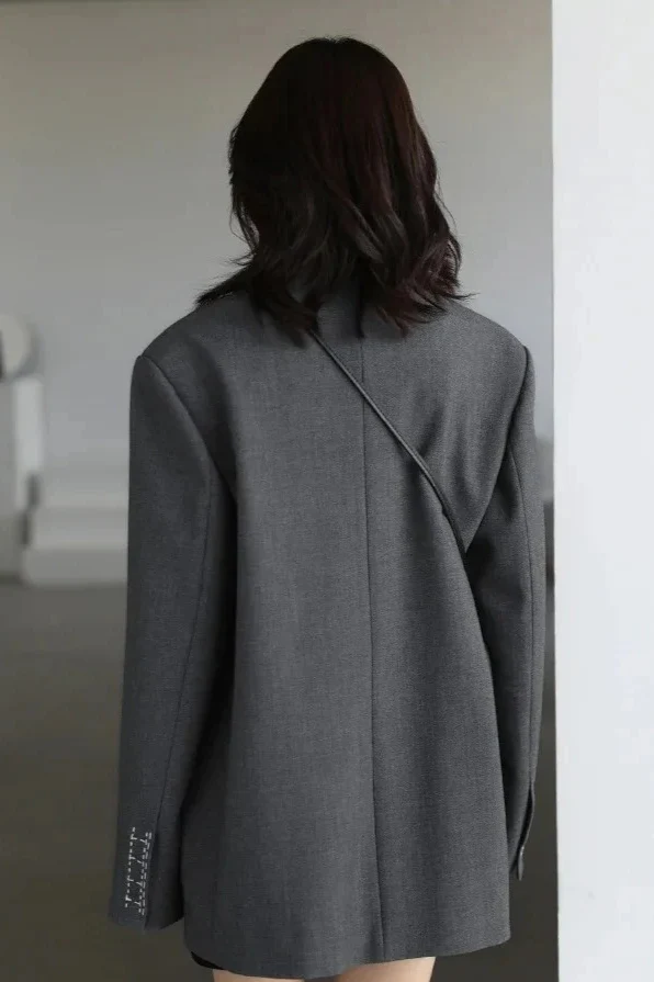 Loose Long Sleeve Office Blazer - Image 6