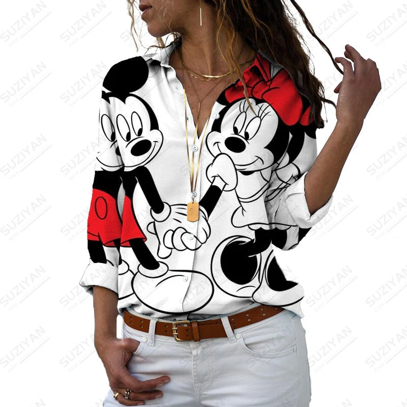 FashionSierra - Disney Micky Mouse Long-sleeved Shirt - Image 6