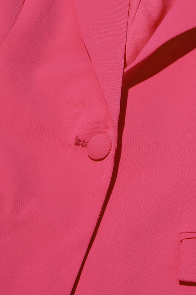 Ruffled Notched Long Sleeve Blazer - Image 3