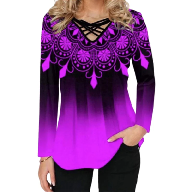 FashionSierra - Long Sleeve Casual T-Shirts - Image 5