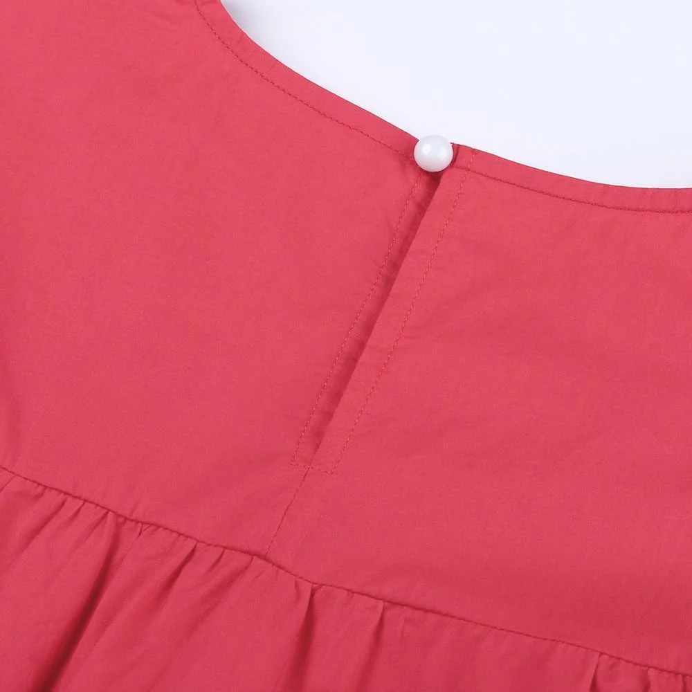 FashionSierra - Women Casual Ruffle O Neck Short Sleeve Dress - Image 32
