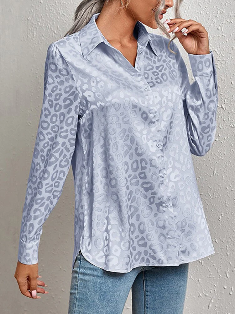 FashionSierra - Leopard Print Luxury Blouse - Image 3