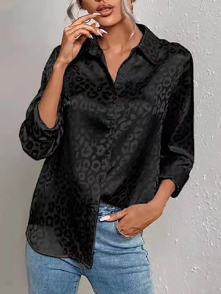 FashionSierra - Leopard Print Luxury Blouse - Image 5