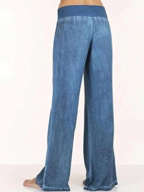 FashionSierra - Women Plus Size Solid Casual Denim Jeans - Image 3