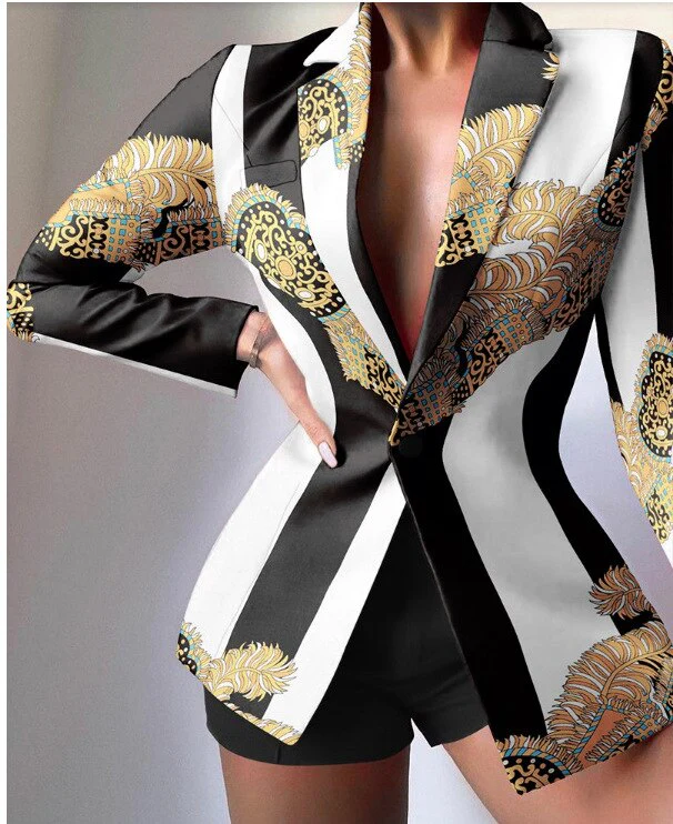 FashionSierra - Colorful Long Sleeve Blazer - Image 23