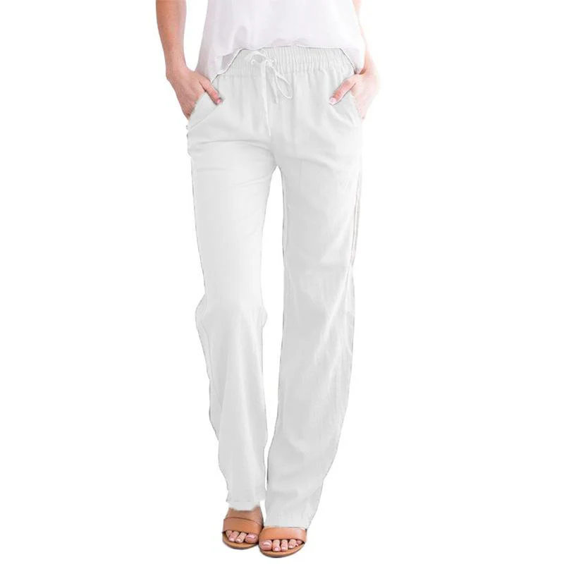 FashionSierra - Women's Elastic Mid Waist Pants - Image 17