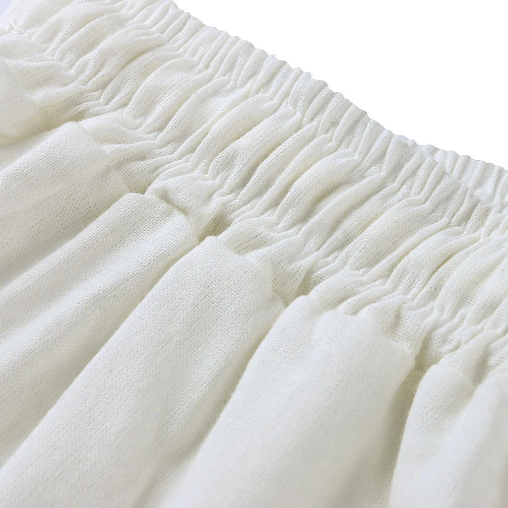 FashionSierra - Women's linen flowy wide leg pants elastic waist palazzo pants - Image 5