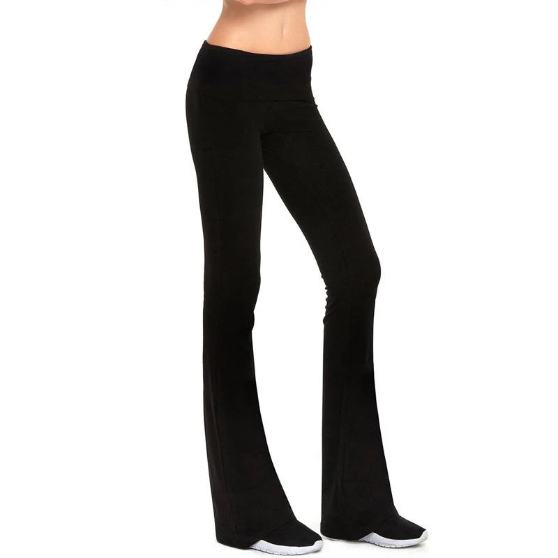 FashionSierra - Women's mid rise bootcut slim fit flare yoga pants - Image 4