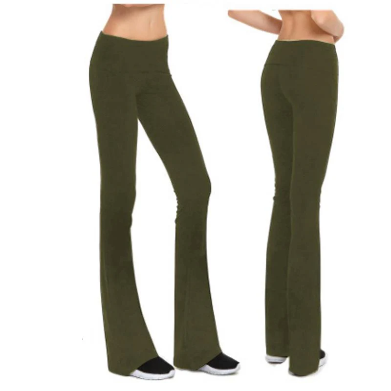FashionSierra - Women's mid rise bootcut slim fit flare yoga pants - Image 5