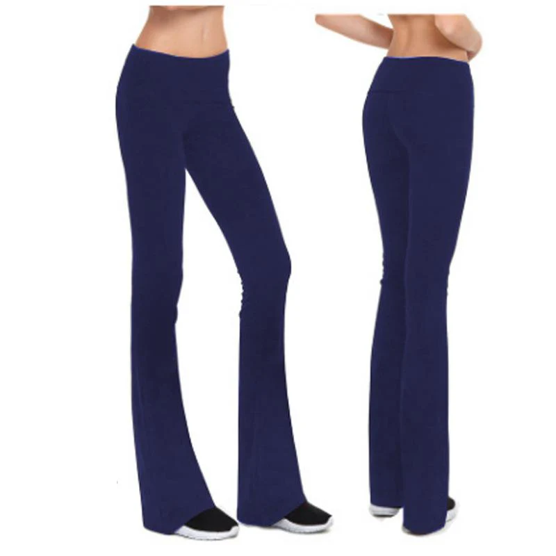 FashionSierra - Women's mid rise bootcut slim fit flare yoga pants - Image 7
