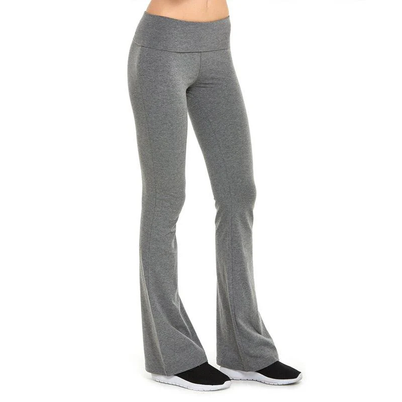 FashionSierra - Women's mid rise bootcut slim fit flare yoga pants - Image 8