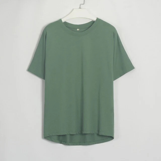 FashionSierra - Women's O Neck Short Sleeve Basic Tees - Image 10