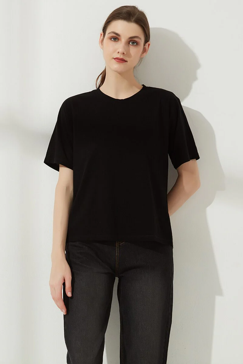 FashionSierra - Women's O Neck Short Sleeve Basic Tees - Image 3