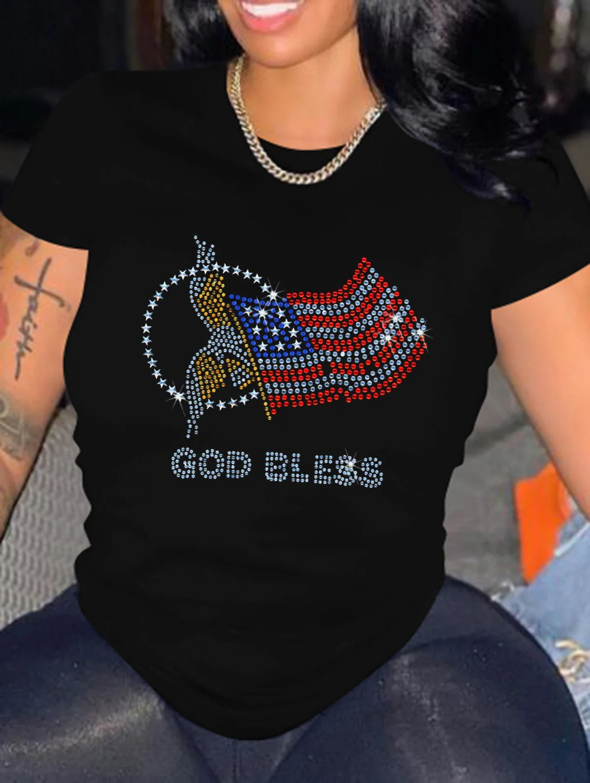 FashionSierra - Casual Bricked Letter Print T-Shirts - Image 7